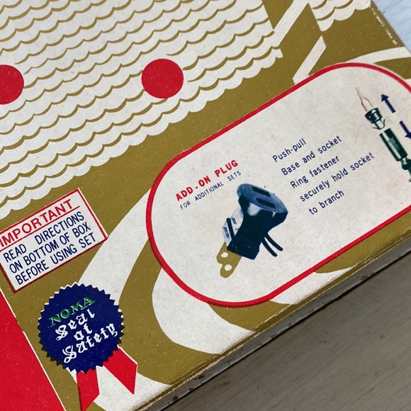 Vintage Noma 50 Mini Christmas Tree Lights - Picture 2 of 8